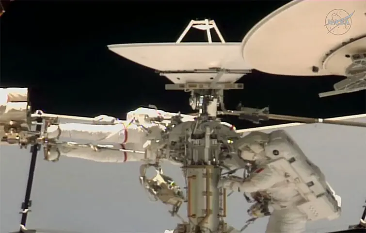 French woman space walk.