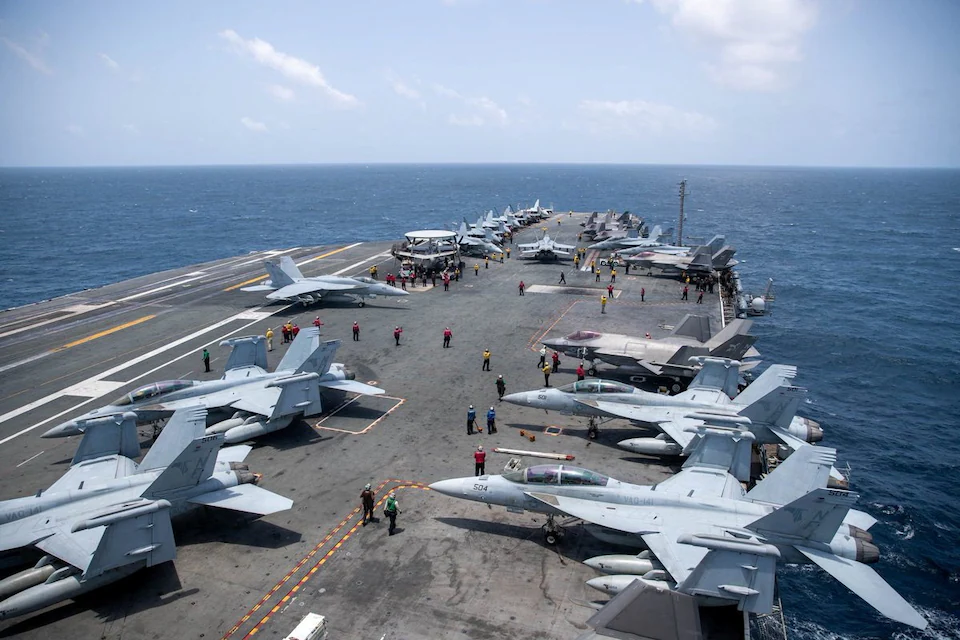 US warplanes in Middle East.