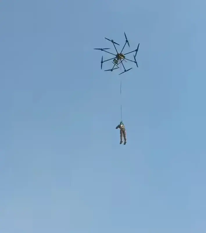 A drone used for rescue operation in Lower Dir.