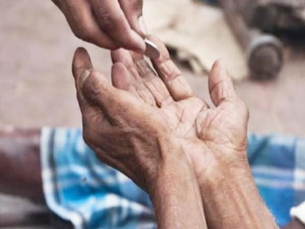 A beggar in Saudi Arabia