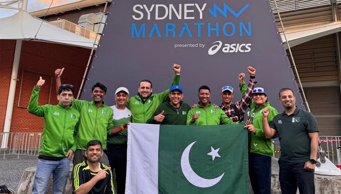 Pakistani marathon runners.