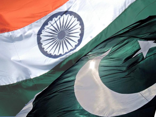 Pakistan and India flags