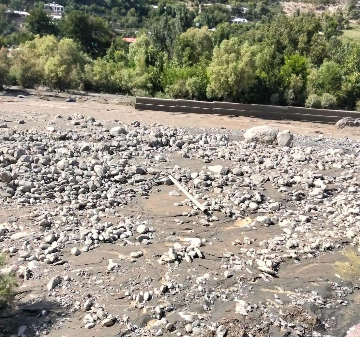 A flood devasted village.
