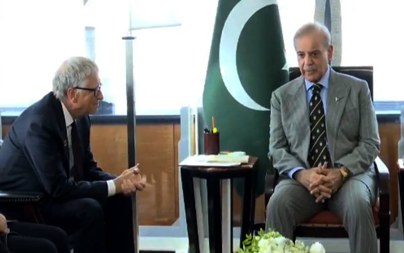 Shehbaz and Bill Gates meeting
