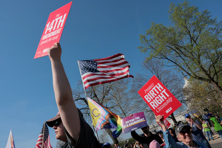 Birthright citizenship issue in USA.