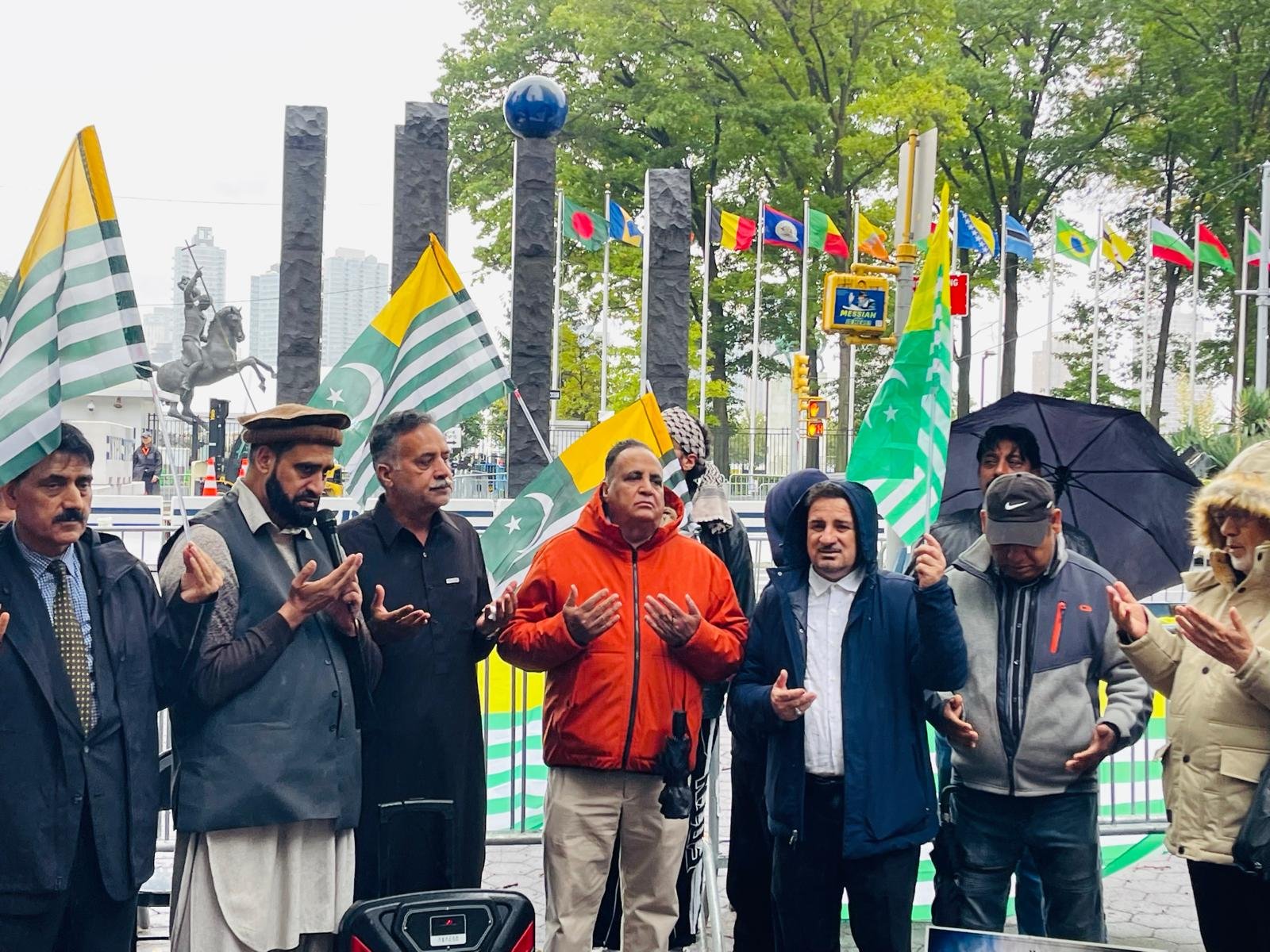 Kashmiris protest outside UN headquarters in New York