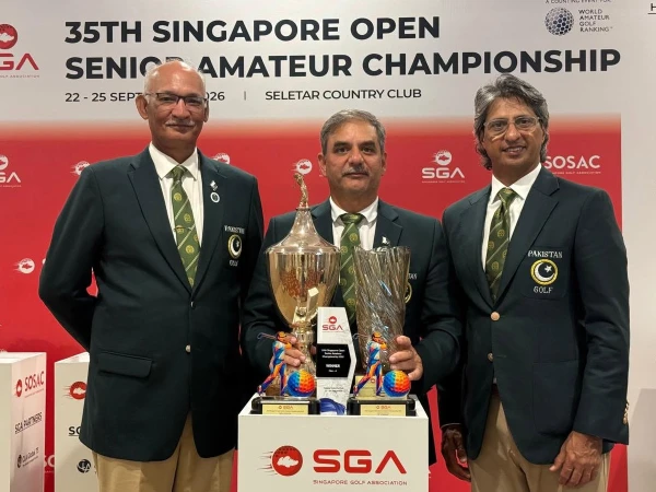 Pakistani golfer victory in Singapore