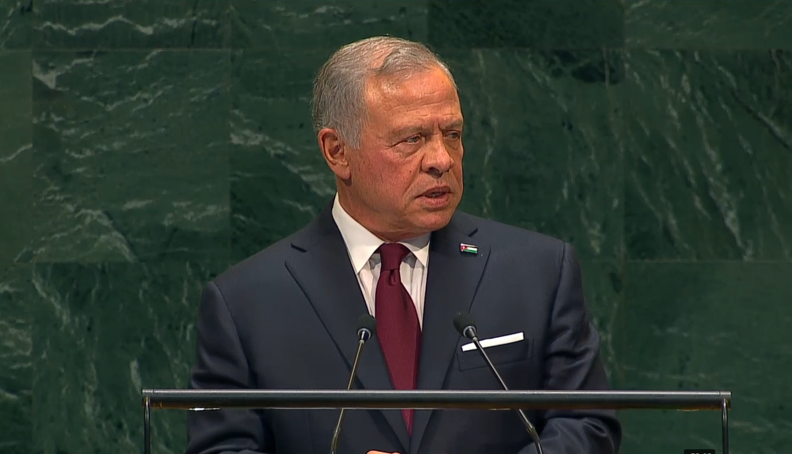 King Abdullah urges stronger international action on Gaza and the West Bank, warning that prolonged inaction threatens international law and regional stability.