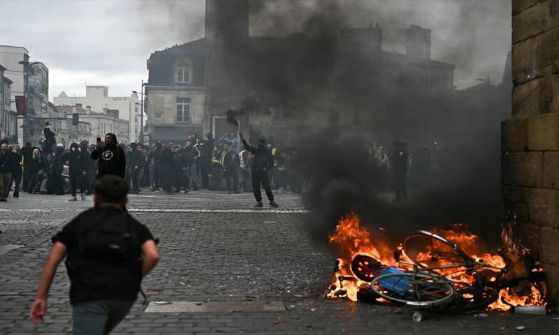 Clashes during protests in European countries over rising prices