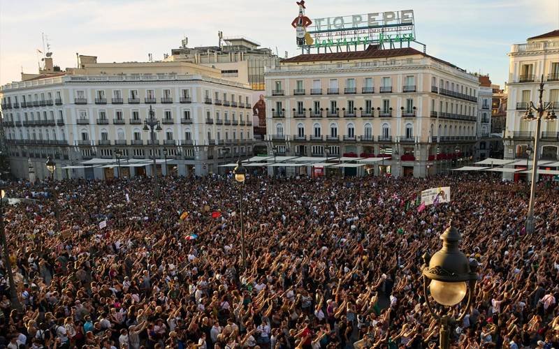 Protest jn Spain