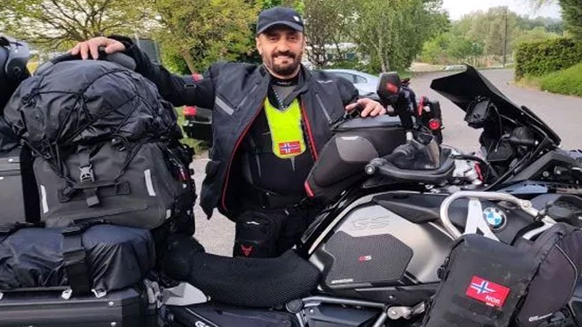 Norwegian biker reaches Landikotel
