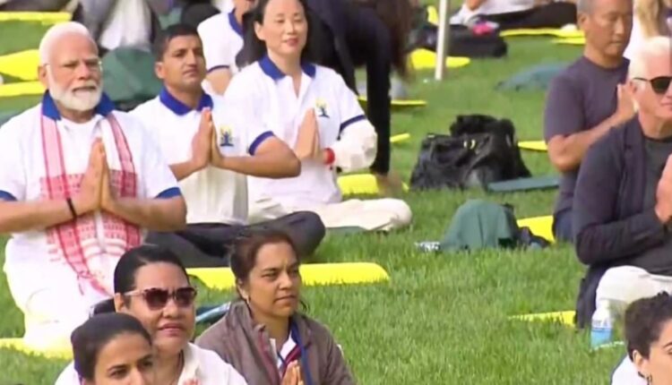 Mega yoga event at UN headquarters