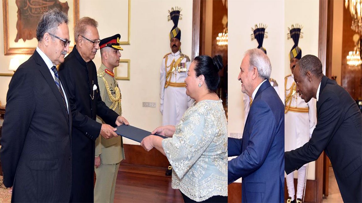 Ambassadors of three countries present credentials to president