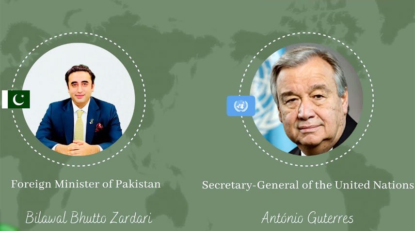 Bilawal discusses flood recovery with UN chief