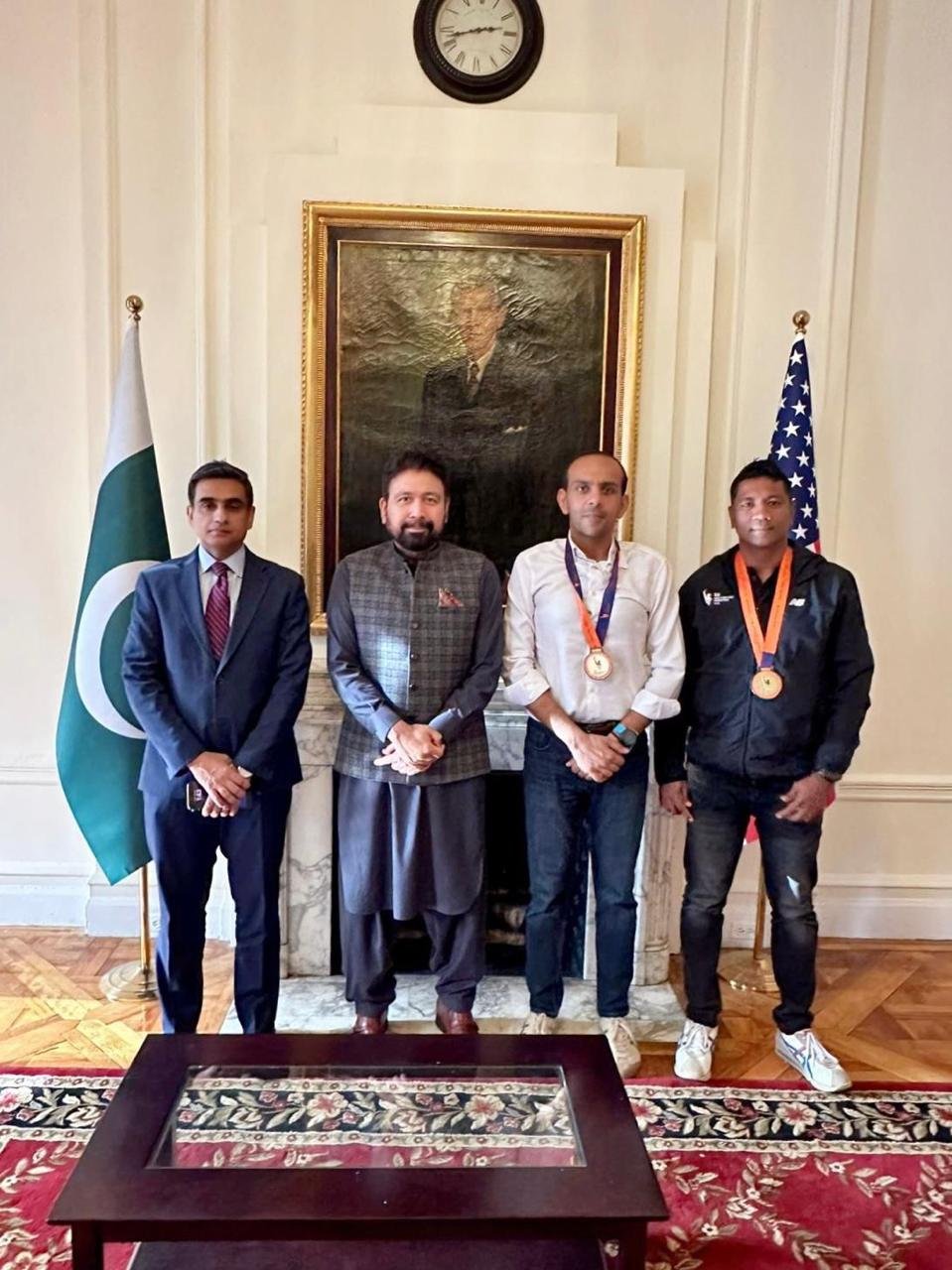 Top Pakistani performers at NY Marathon congratulated