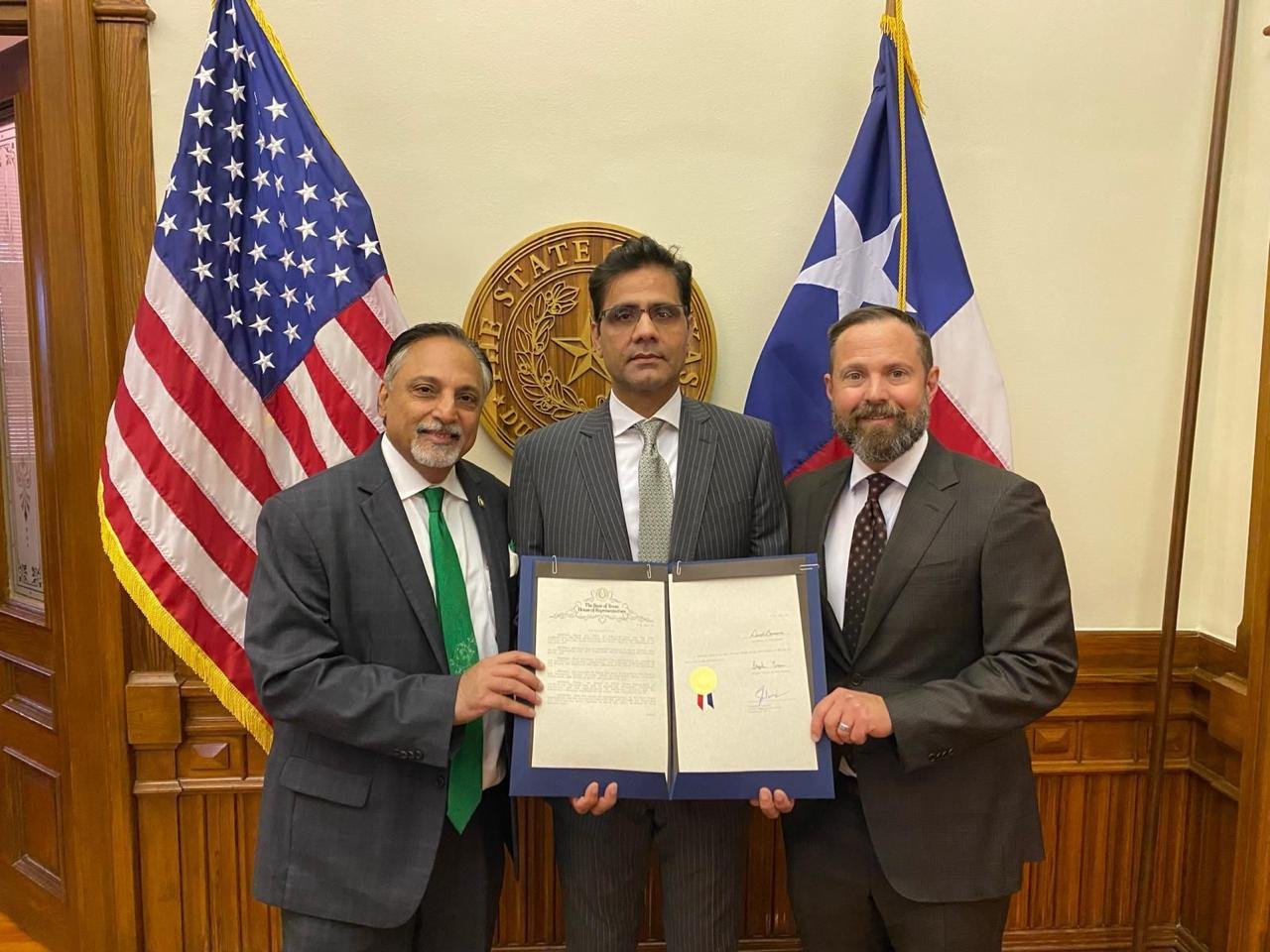 Texas Legislature recognizes 23rd March as Pakistan Day
