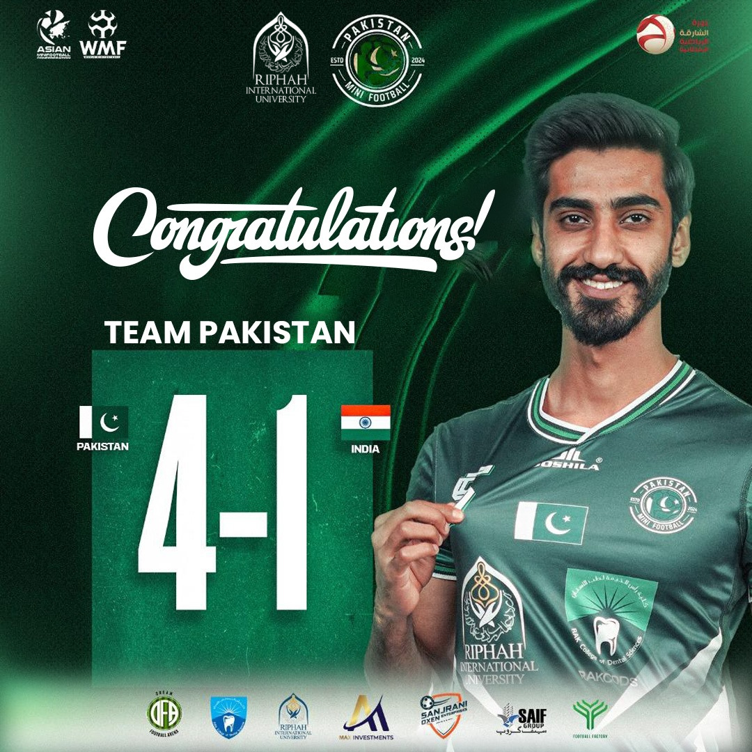 RIU celebrates Pakistan’s victory in Minifootball Nations Cup