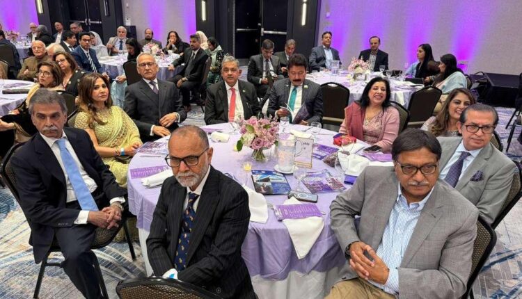 Ambassador Rizwan Sheikh and Consul General Aamer Atozai at APNA event