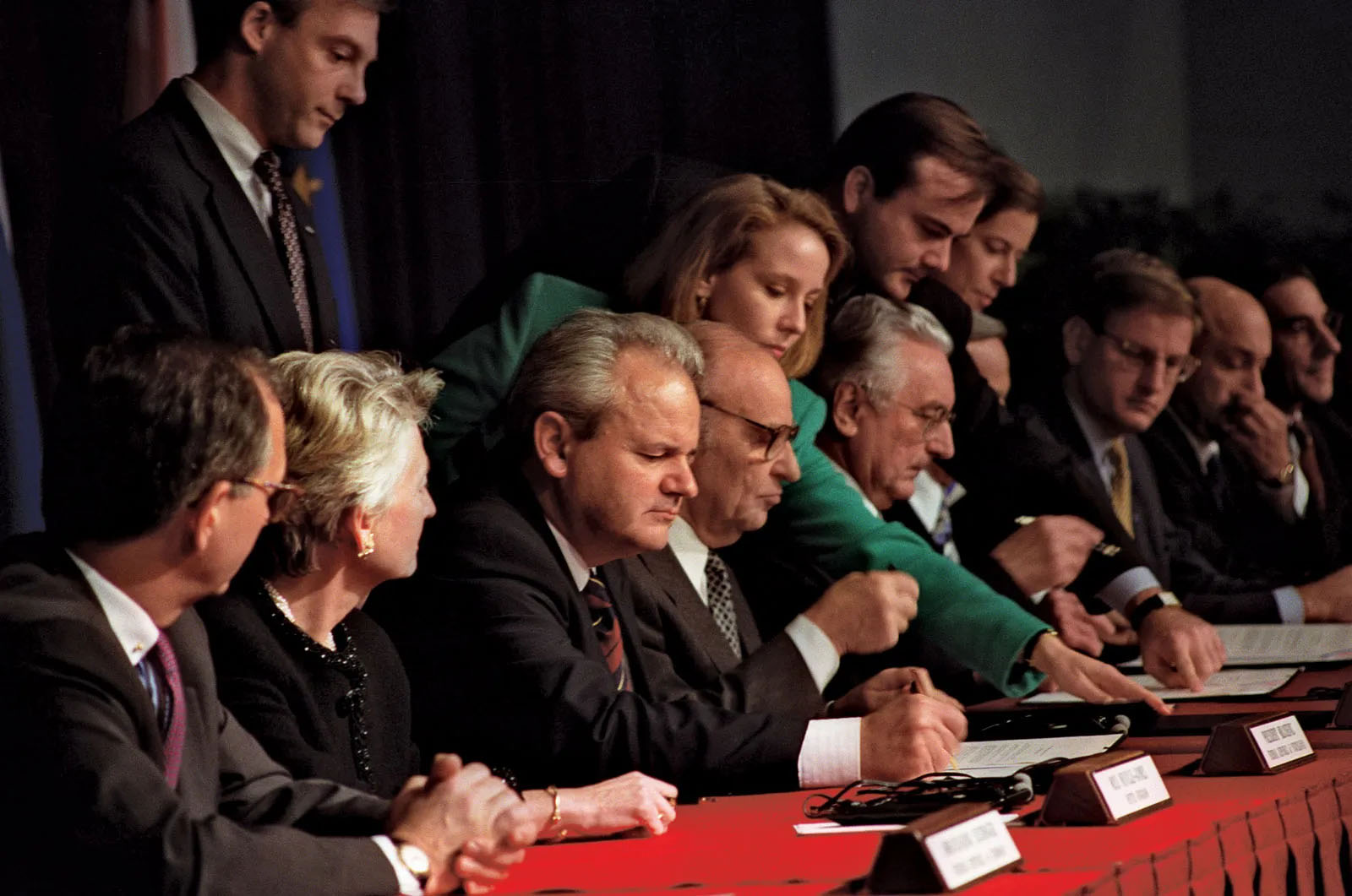 Slobodan-Milosevic-Alija-Izetbegovic-Dayton-Accords-Franjo-November-21-1995