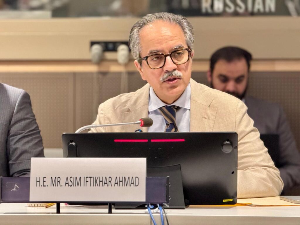 Ambassador Asim Iftehar Ahmed File photo - Courtesy Pakistan Permanent Mission NY