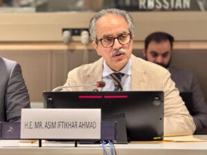 Ambassador Asim Iftehar Ahmed File photo - Courtesy Pakistan Permanent Mission NY