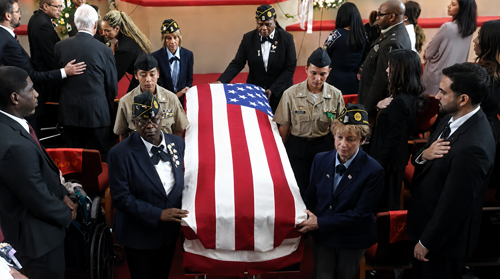 Thousands flood a Queens church to honor Army Sgt. Angel Rampersad, killed in an Iranian airstrike in Jordan, as her mother proclaims her a hero.