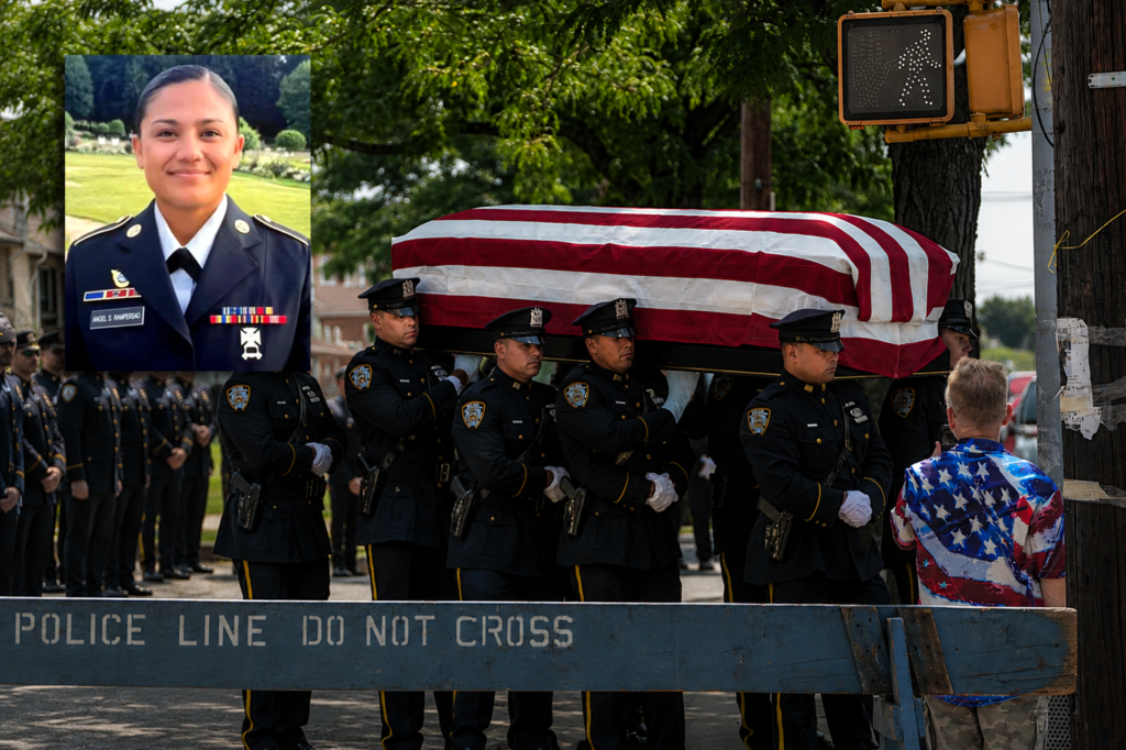 Thousands flood a Queens church to honor Army Sgt. Angel Rampersad, killed in an Iranian airstrike in Jordan, as her mother proclaims her a hero.